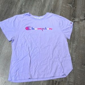 purple champion shirt